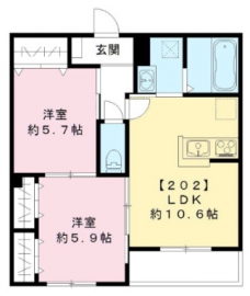 シャルマン　ドミールの間取り図