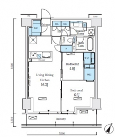 ロイヤルパークス赤羽ノースの間取り図