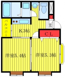 アーバNKの間取り図