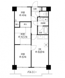 センチュリー浦和の間取り図