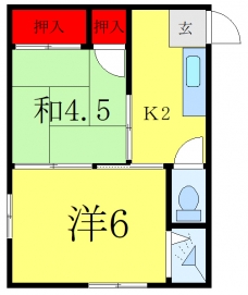 メゾン志賀の間取り図