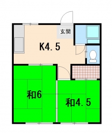 平和荘の間取り図