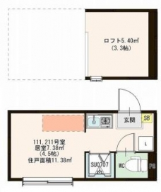 ハーモニーテラス西ヶ原Ⅲの間取り図