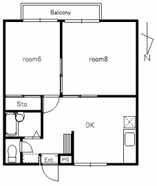 エステート西台Ⅱの間取り図