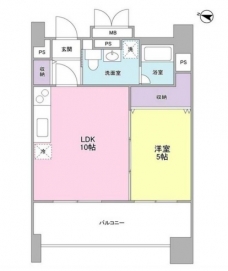 ロネスタＲ文京護国寺の間取り図