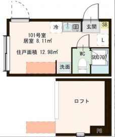 ハーモニーテラス大山金井町Ⅱの間取り図