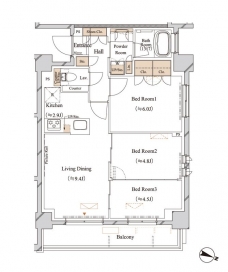 ブランシエスタ江古田の間取り図