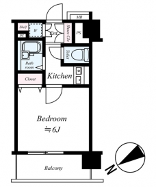 サンテミリオン大塚壱番館の間取り図