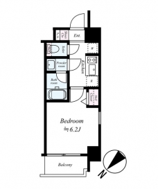 ハーモニーレジデンス東京ウエストの間取り図