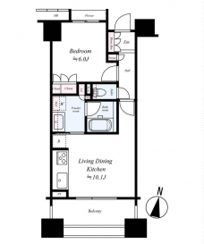藤和シティホームズ板橋仲宿の間取り図