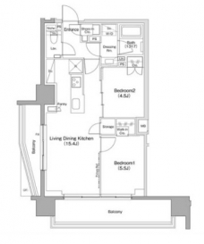 ザ・パークハビオ滝野川の間取り図