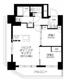 グローリオタワー巣鴨の間取り図