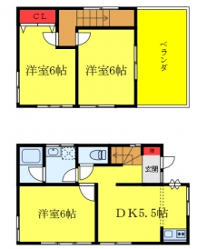 南池袋4丁目戸建ての間取り図