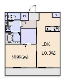アクイユ　ソレイユの間取り図