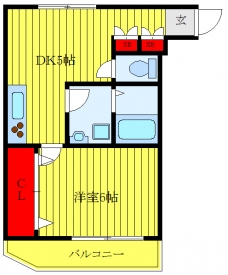 岩井ハイツの間取り図