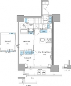 ルフォンプログレ本郷三丁目の間取り図