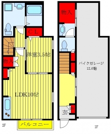Motorrad Heimの間取り図