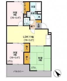 ヴァンベール富士美の間取り図