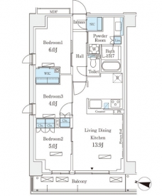 ロイヤルパークス赤羽サウス の間取り図