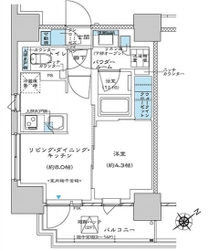 プレミスト板橋の間取り図