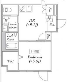 エリタージュの間取り図