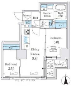 ジオエント秋葉原の間取り図