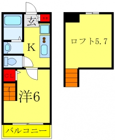 Liberta網代橋の間取り図