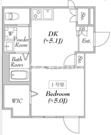 エリタージュの間取り図