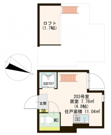 ハーモニーテラス大山西町の間取り図