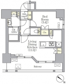 ＯＲＳＵＳ　三ノ輪の間取り図