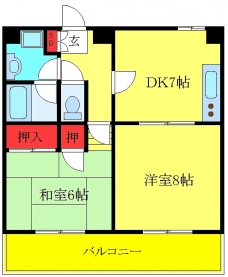 クレール山本の間取り図