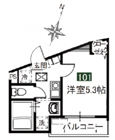 MELDIA桜区田島3丁目No.2の間取り図