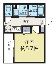 Ｗｅｓｔ　Ｃｒｙｓｔａｌの間取り図
