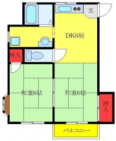 ペアコーポの間取り図