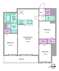 ドゥーエ日暮里Ⅲ の間取り図