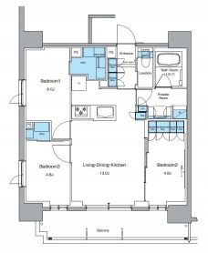 ルフォンプログレ上野御徒町の間取り図