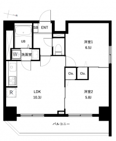 アーバンパーク扇大橋の間取り図