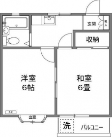 新田宝コーポの間取り図