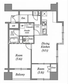 レジデンス南大塚スクエアの間取り図