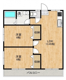 コーポ栄の間取り図
