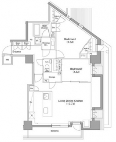 ザ・パークハビオ小石川の間取り図
