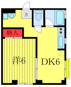 ヴィラ蓮沼の間取り図