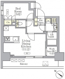 ＯＲＳＵＳ　三ノ輪の間取り図
