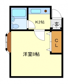 シャトー鶴の間取り図