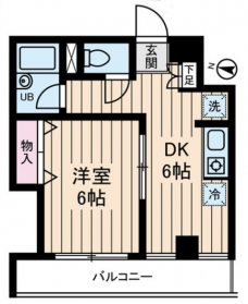 フローラ富士見台の間取り図