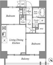 コスモグラシア板橋区役所前の間取り図