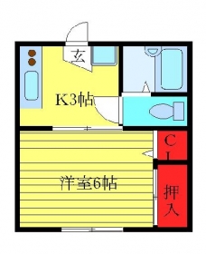 田嶋マンションの間取り図