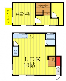 コーポ第一フクジュの間取り図