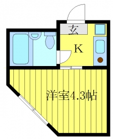 シャンテ東十条の間取り図