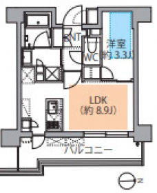 レスピール蓮根の間取り図